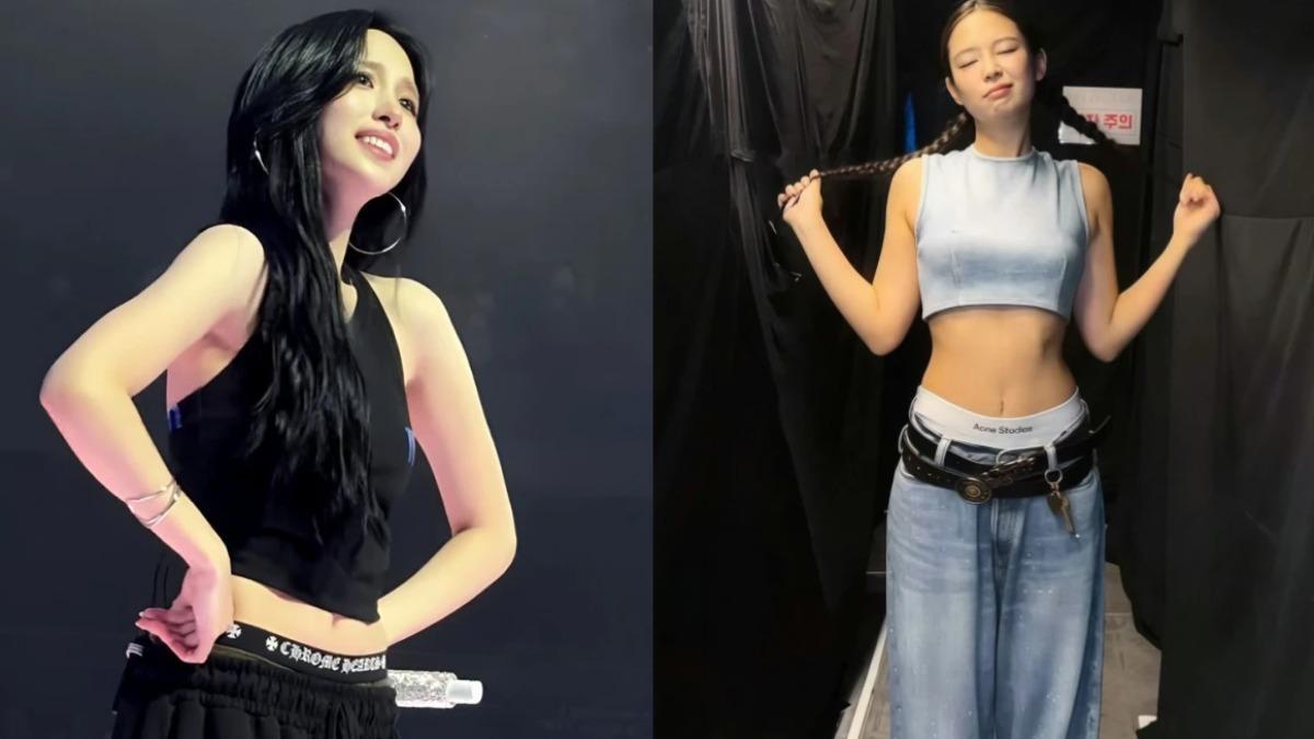 許多韓星都以Sagging穿搭小露性感。（圖／翻攝自IG@jennierubyjane、FB@TWICE）　