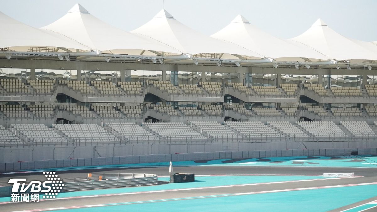 F1阿布達比大獎賽主賽道看台區。(圖/區國強攝)