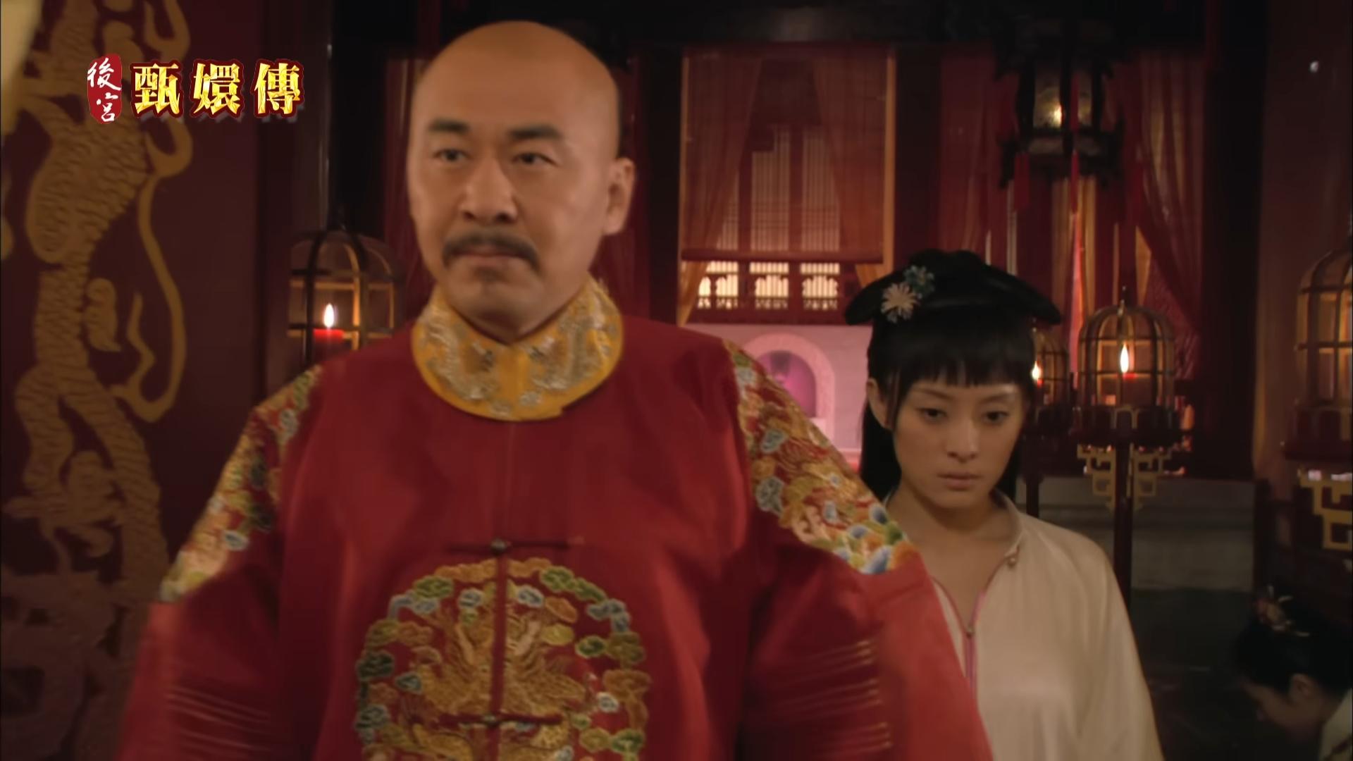 皇上和甄嬛圓房的橋段,被網友笑稱是去了天堂島。(圖/翻攝八大戲劇台YT)