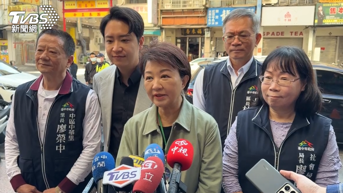 台中市長盧秀燕說明。（圖／TVBS）