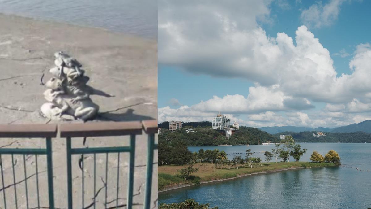 日月潭九蛙全現身！乾旱水位「狂降3公尺」　日管處：恐封閉引橋