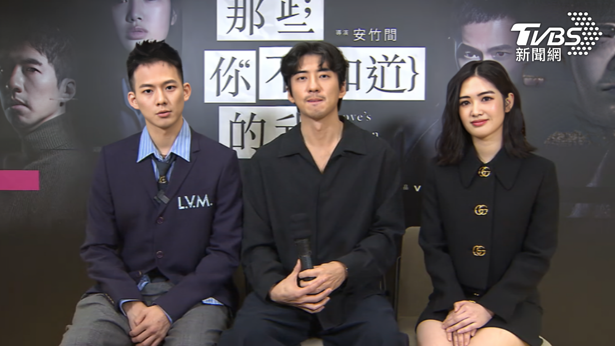 (左起)吳念軒、傅孟柏、雷嘉汭接受TVBS新聞台專訪。(圖/TVBS)