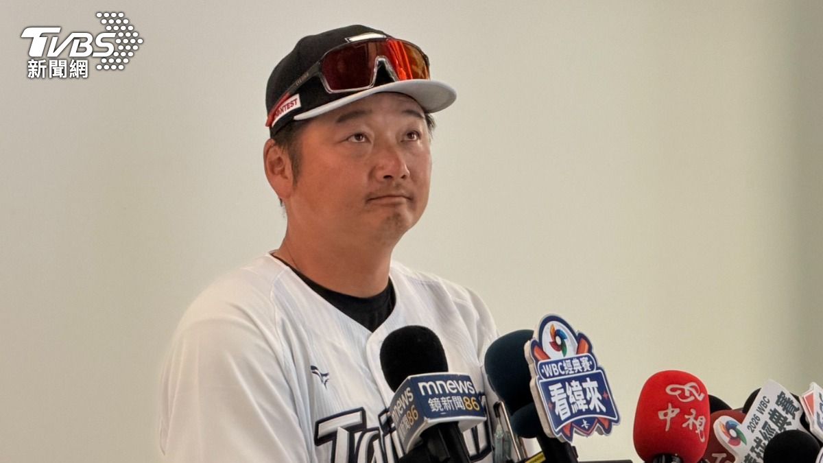總教練曾豪駒表示選手今日攻擊與守備表現穩定。(圖/陳佳宜攝)