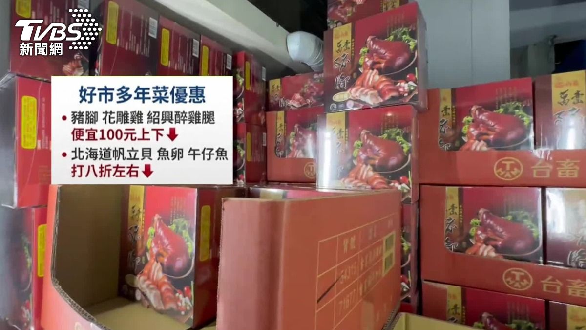 美式賣場祭出年菜優惠。(圖/TVBS)