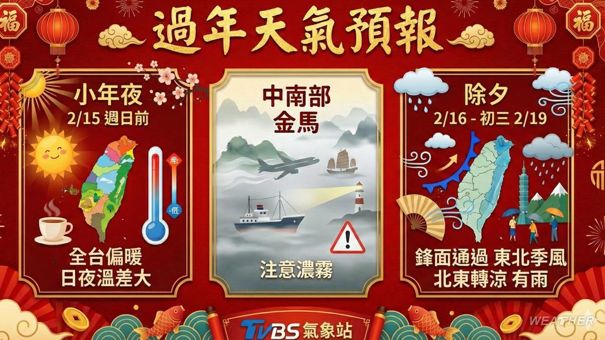 春節連假首兩日全台大氣穩定。(圖/TVBS)