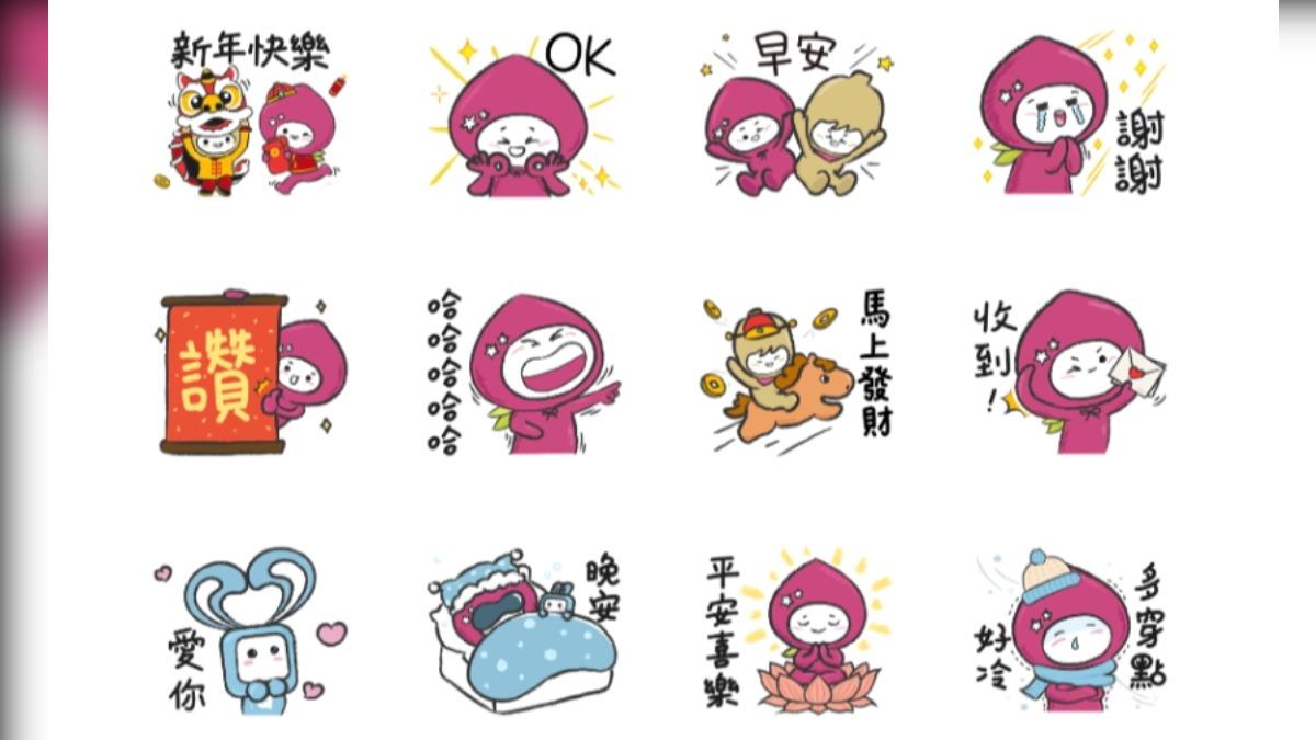 LINE貼圖-免費貼圖-貼圖-LINE-下載-下載-新年貼圖-過年-
