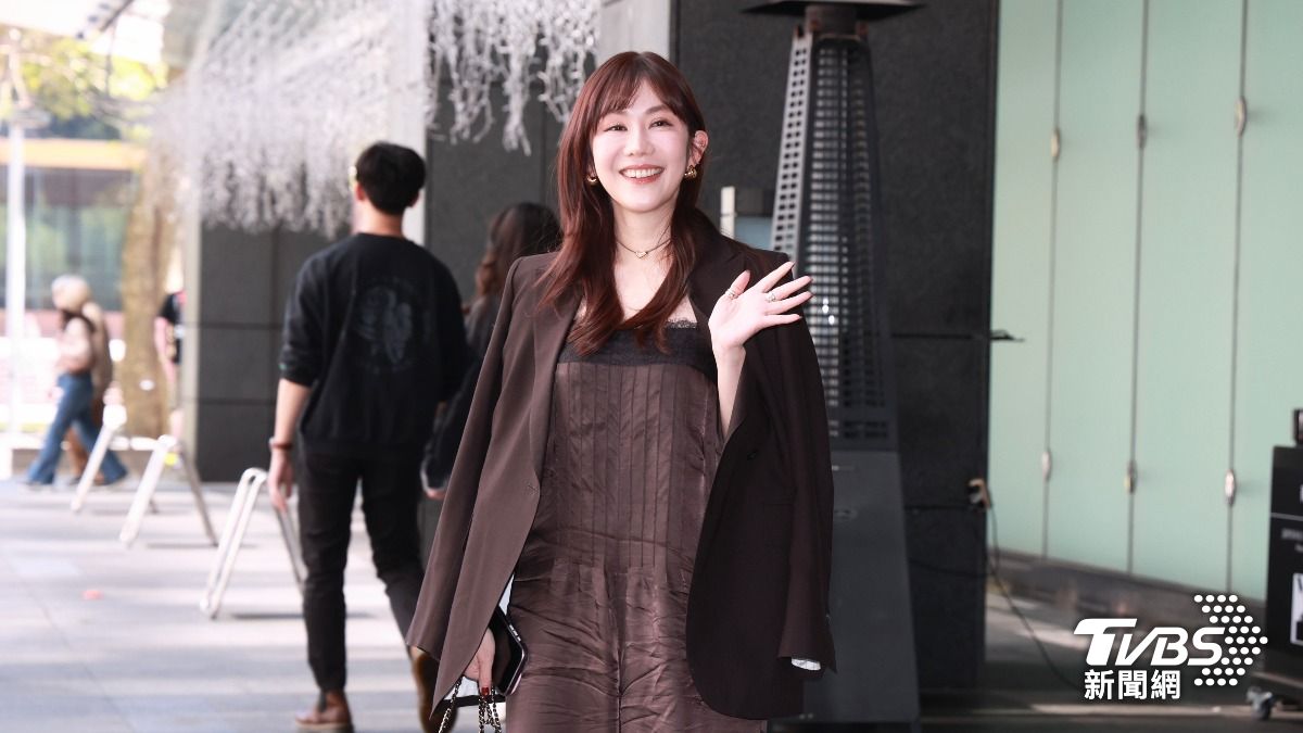 王宇婕祝大家聖誕節快樂。(圖/趙世平攝)