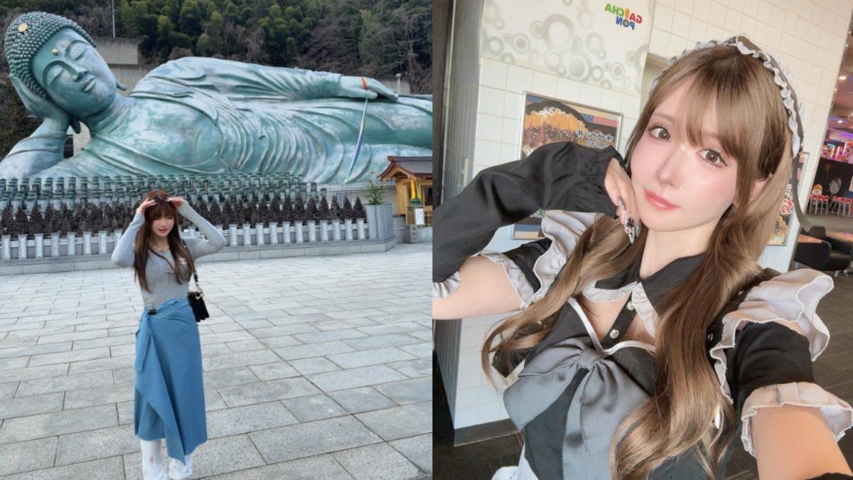 穿迷你裙參拜寺院!日網紅被要求「圍布遮腿」 網怒:別來了