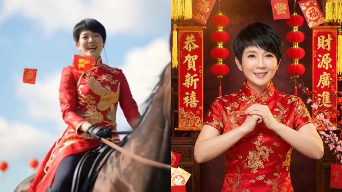 周思潔透過AI打造賀年影片。(圖/萊格悠國際文化有限公司提供)