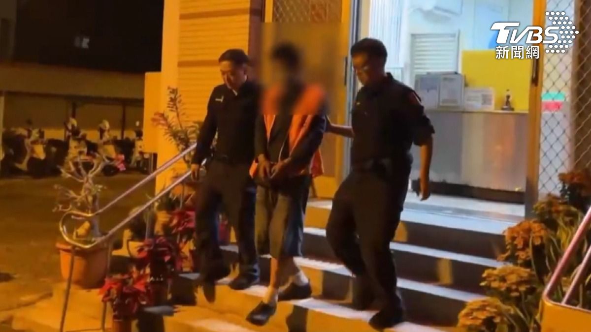 警方將程姓男子依傷害及毀損罪移送橋頭地檢署偵辦。(圖/TVBS)
