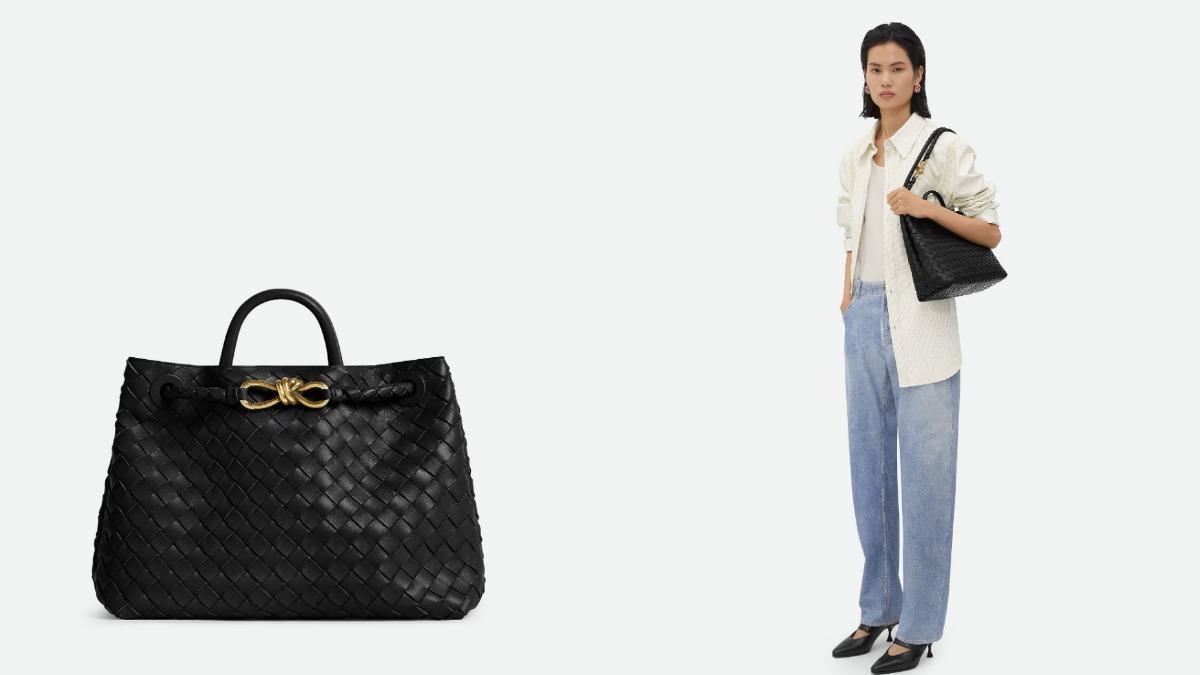 Bottega Veneta Andiamo手提包。(圖/翻攝自Bottega Veneta官網)