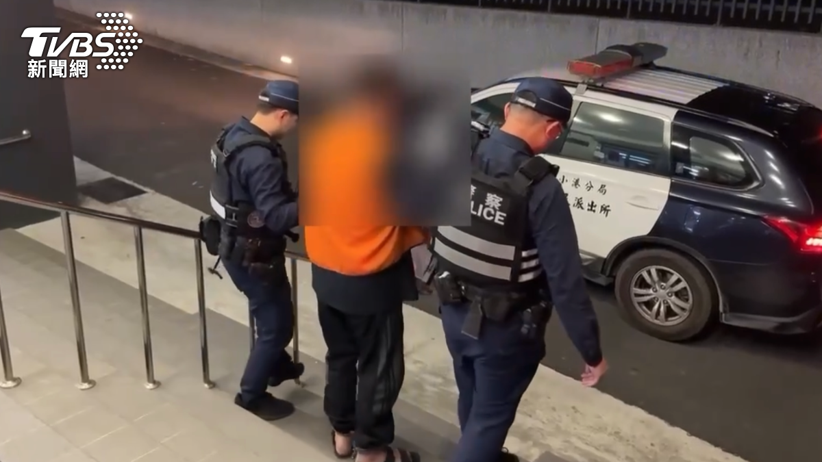 呂男不滿與前女友孔女分手，小年夜持刀破門闖入前女友家中傷人。（圖／TVBS）
