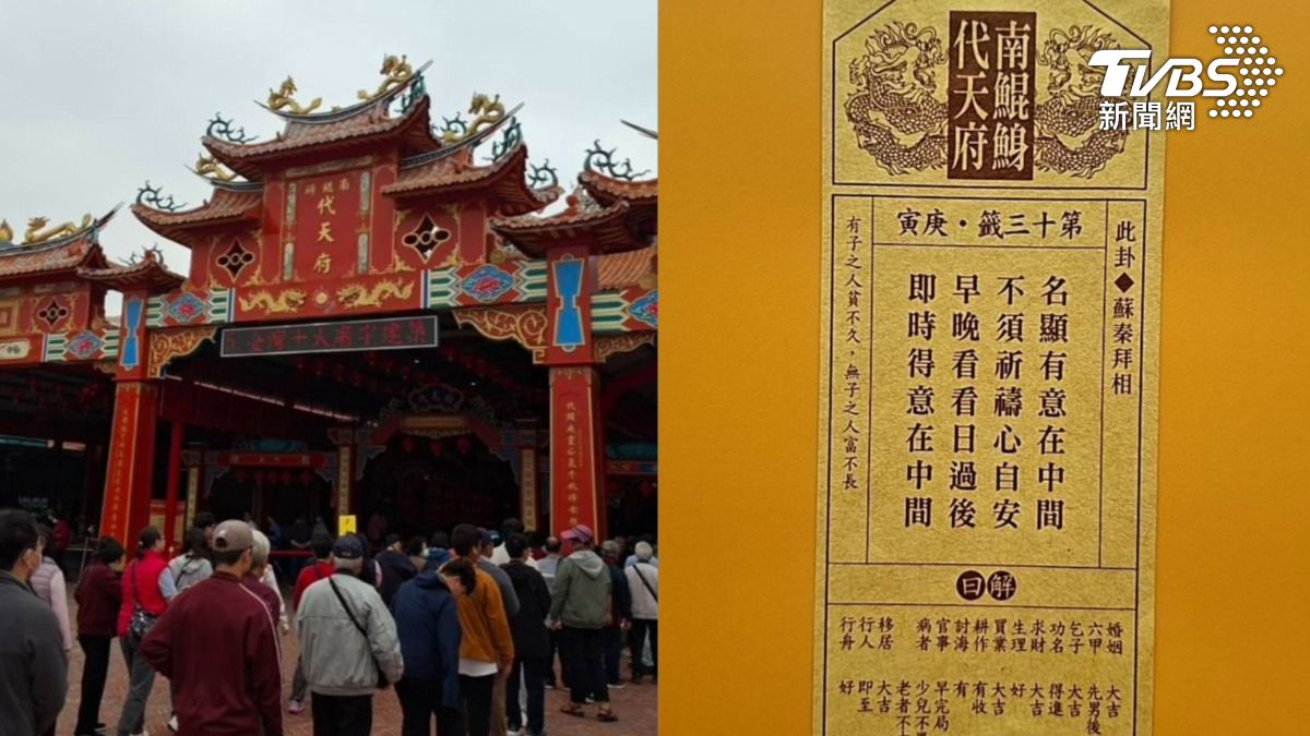 連年下下籤終翻盤!南鯤鯓最新國運籤「蘇秦拜相」 解籤師曝執政密碼