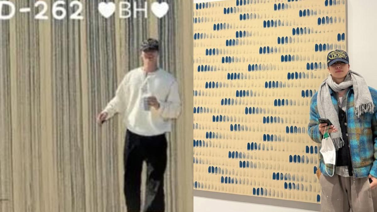 成百賢與桌面截圖男子戴同款鴨舌帽。(圖/翻攝自韓網DCinside、_sbh777_ IG)