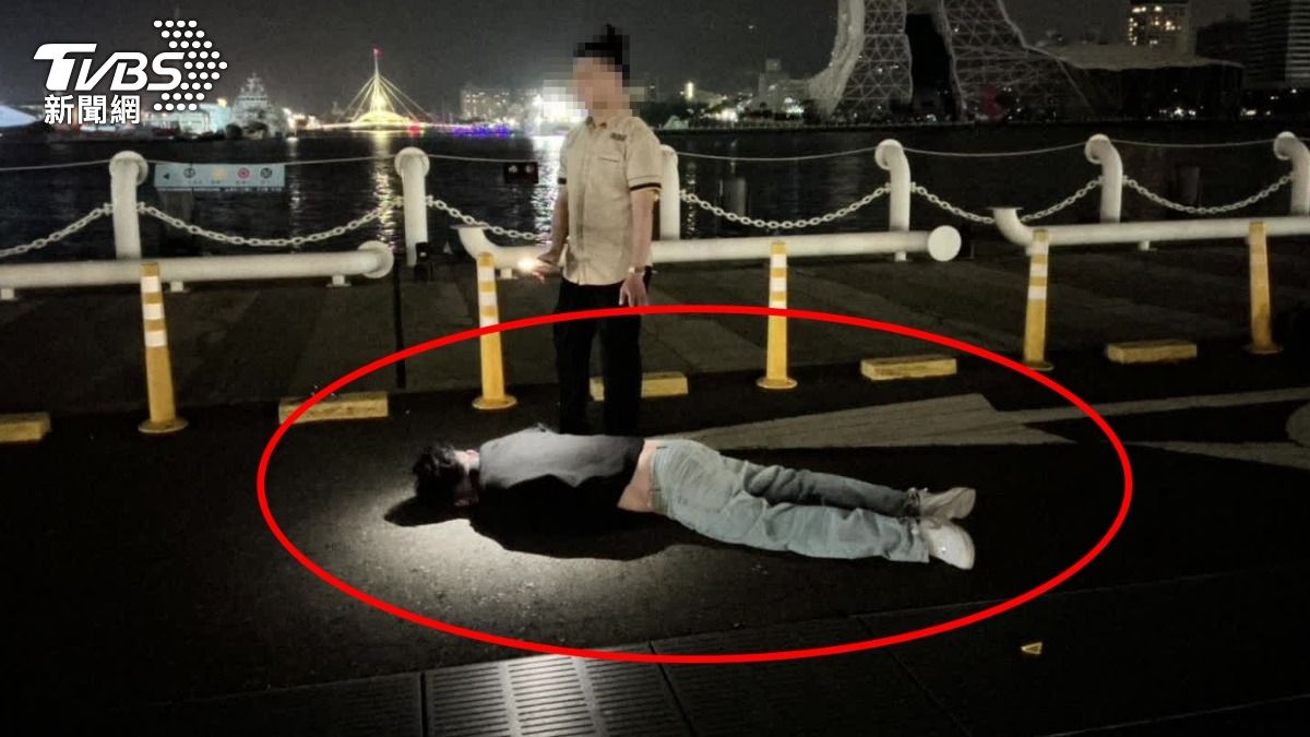 高雄男酒醉騎滑板車撞桿! 慘摔「臉貼地」流一地血