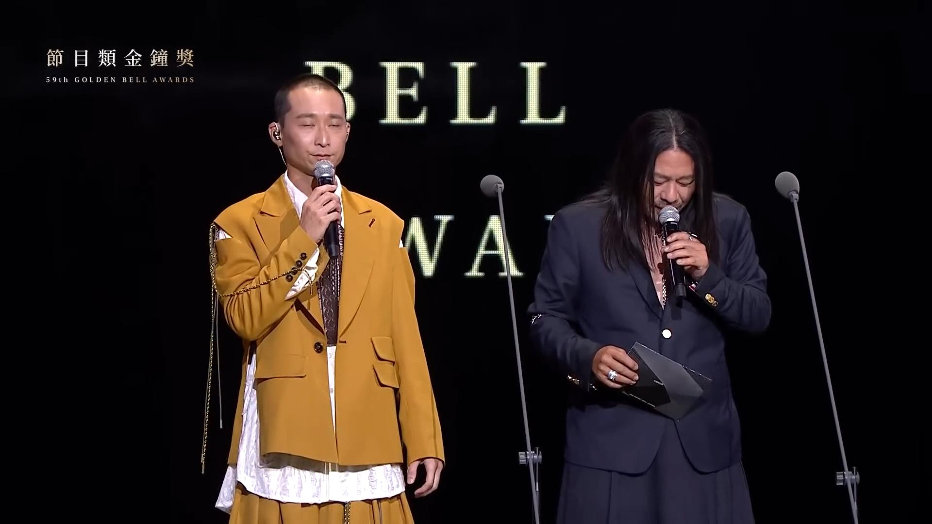 金度潤親自認證亂彈阿翔(右)真的有撞臉,期待能來場美食與音樂的交流。(圖/翻攝自金鐘獎YouTube)
