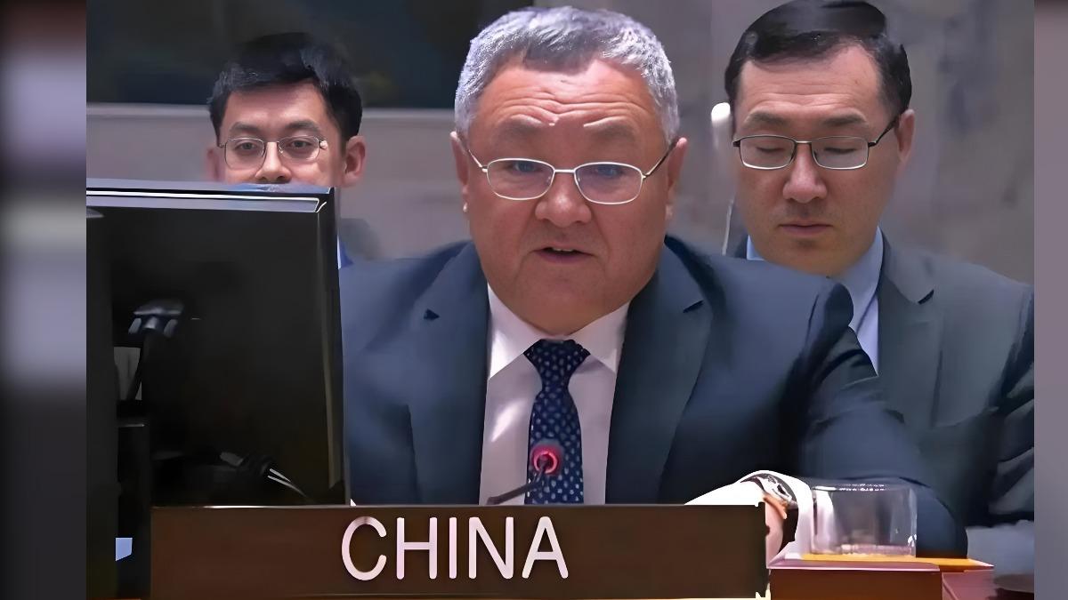 中國常駐聯合國代表傅聰,在聯合國會議上特別點名並警告日本,無論以何種藉口行使「集體自衛權」介入台灣問題,都將被視為對中國的侵略行為。(圖/大陸央視)