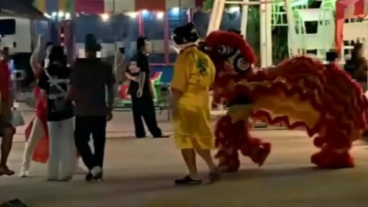 有片/春節「泰」應景!2警扮舞龍舞獅神伏擊 竊賊傻眼遭上銬