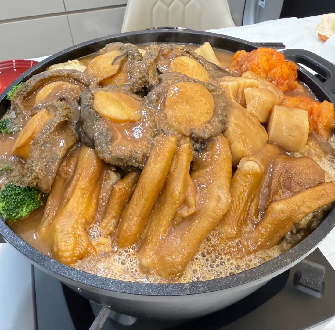 吳申梅年菜超豪華。(圖/喜上梅梢娛樂提供)