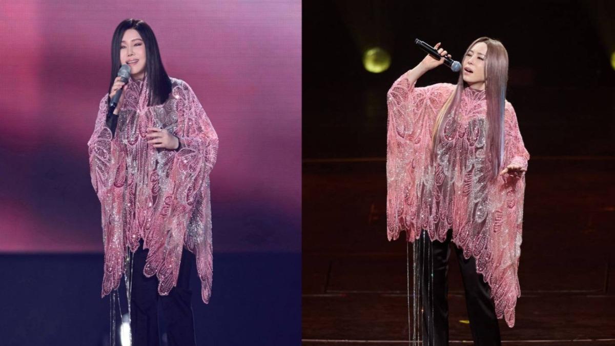 江淑娜穿江蕙的衣服。(圖/寬宏藝術提供)