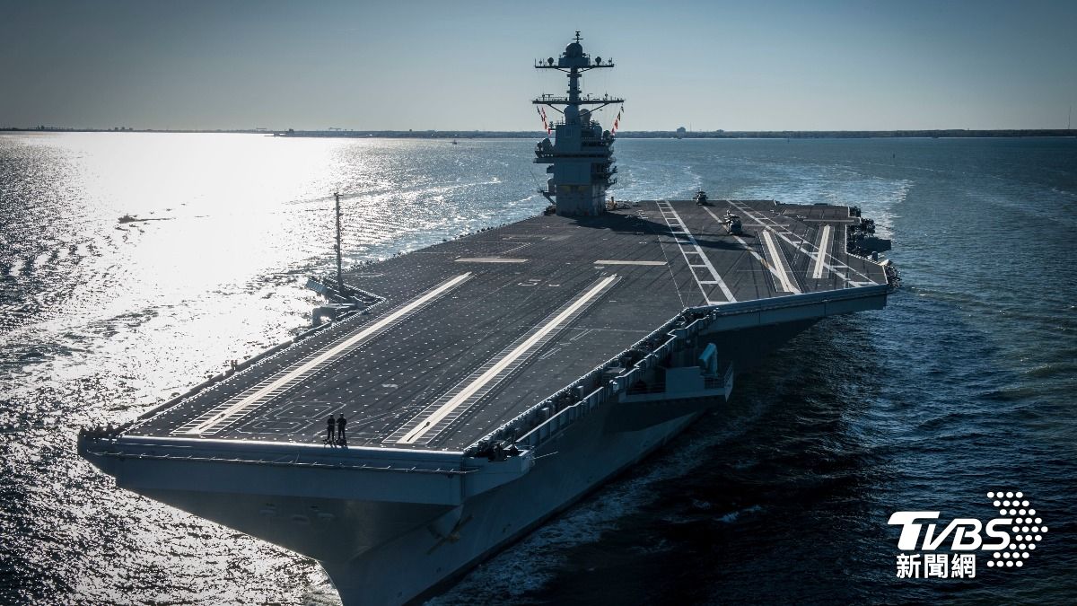 美軍福特號航艦打擊群現身直布羅陀海峽，大量戰鬥機集結歐洲與中東，川普仍傾向外交逼伊朗談判。（圖／達志影像美聯社）