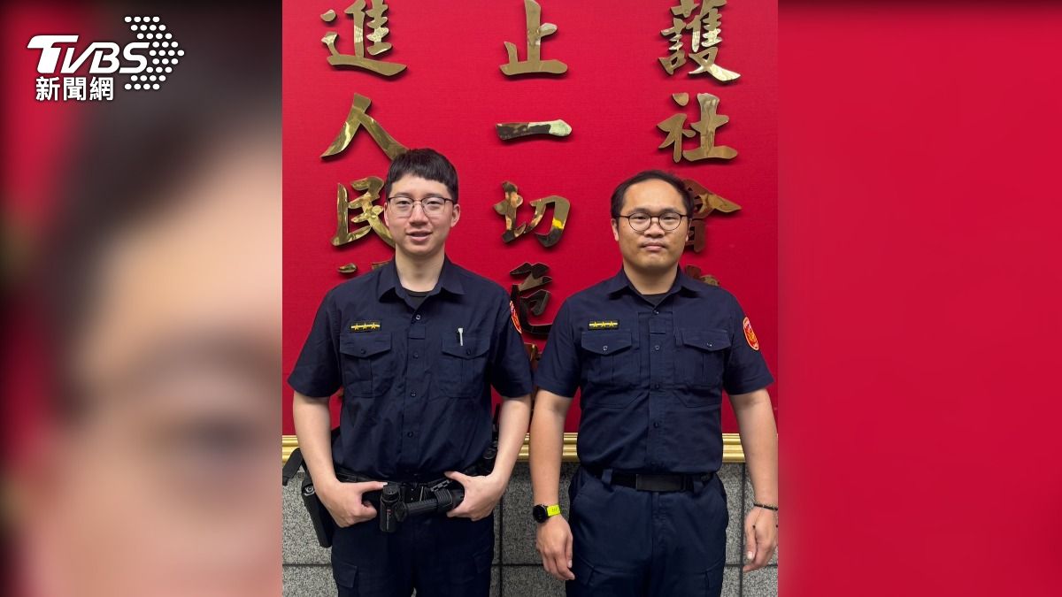 警員林東慶、林展弘。(圖/TVBS)