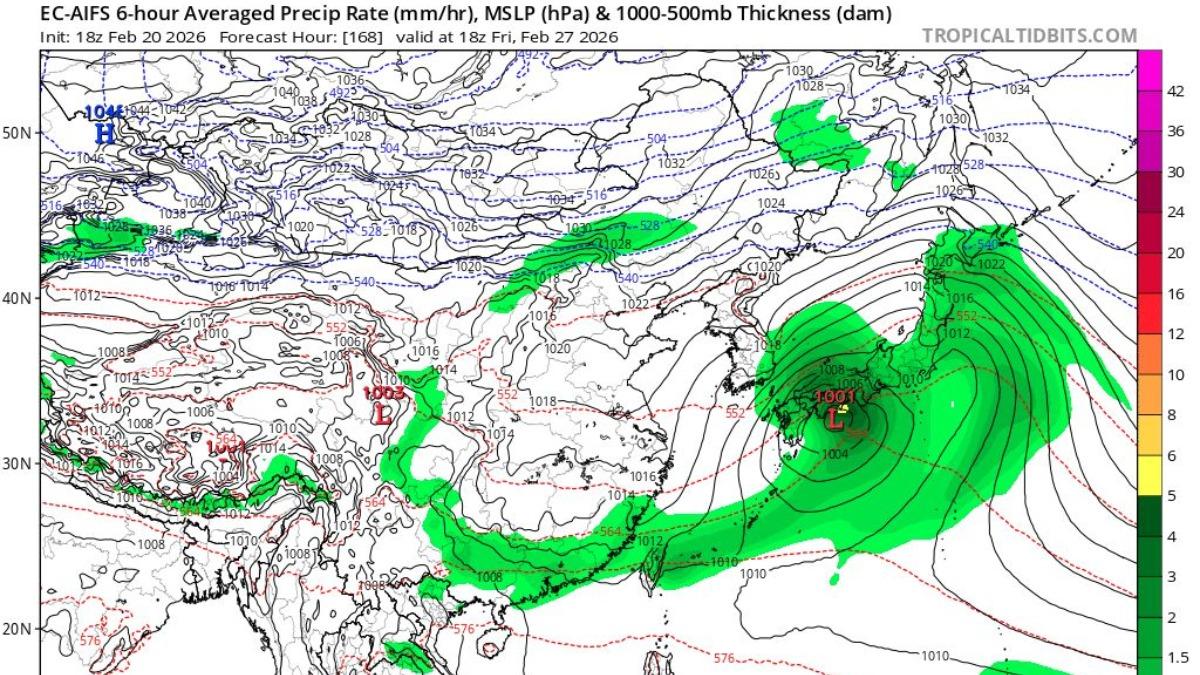 天氣/首波春雨來了!下週變天雨彈猛炸 一路下到3月初