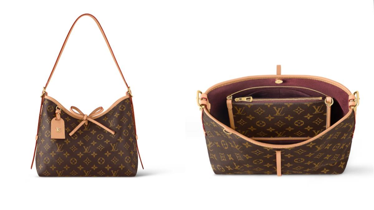 LV CarryAll PM包款容量寬敞,內部設計十分實用。(圖/翻攝自LV官網)