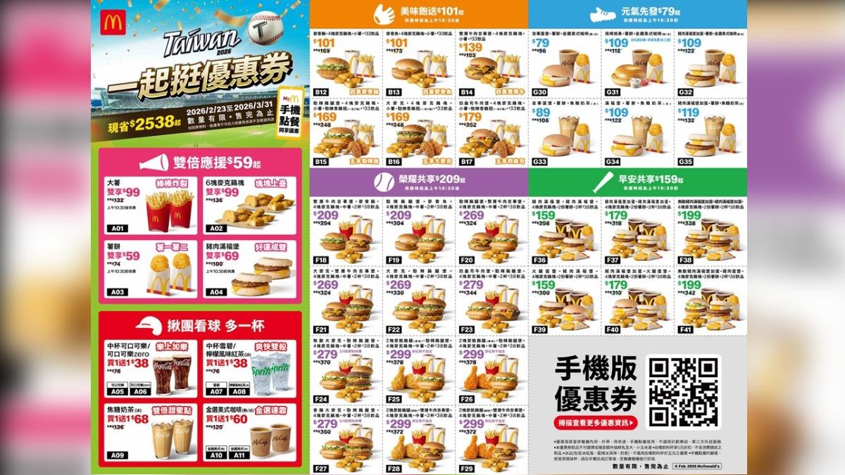 麥當勞優惠券。(圖/業者提供)