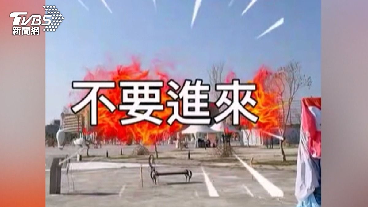 嘉義燈會趕工中遊客狂湧入，工作人員崩潰廣播「不要進來」，語調也越來越激動，幾近失控。（圖／翻攝Threads）