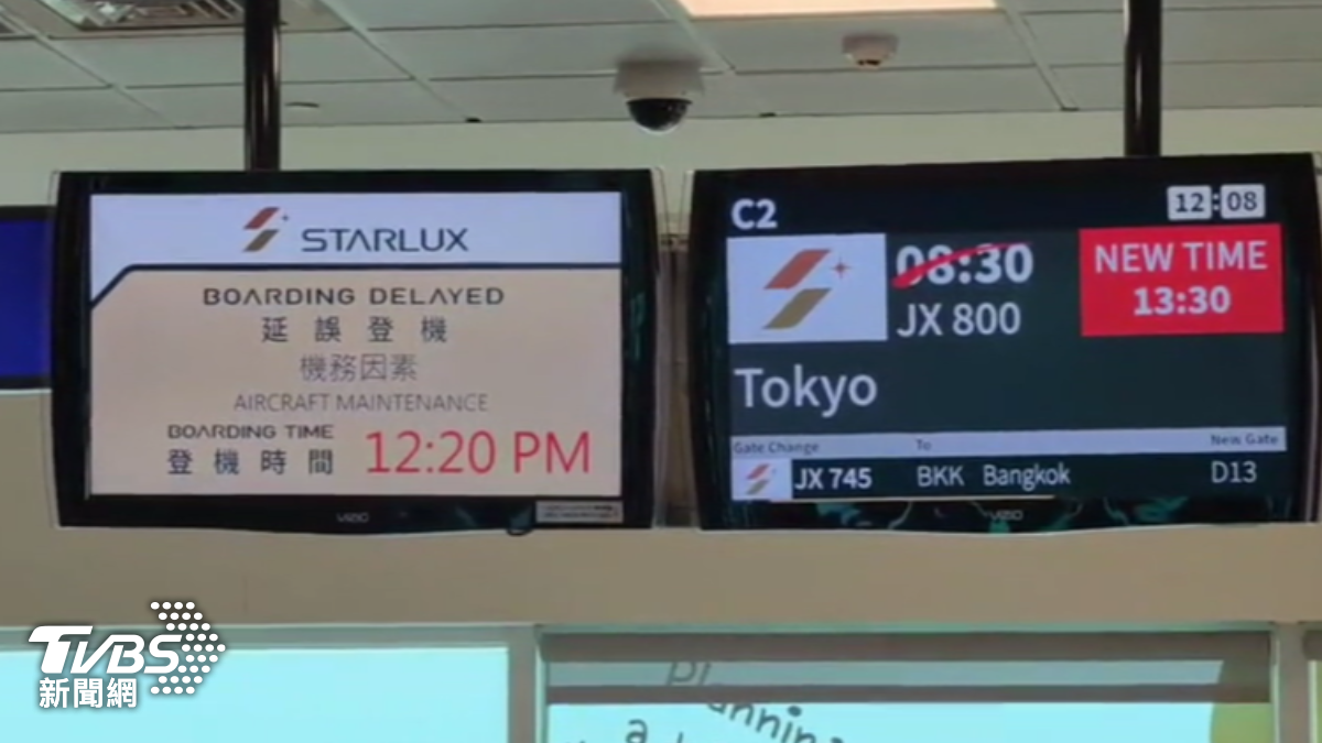 星宇航空JX800週日早上8點半起飛1小時候折返。（圖／TVBS）