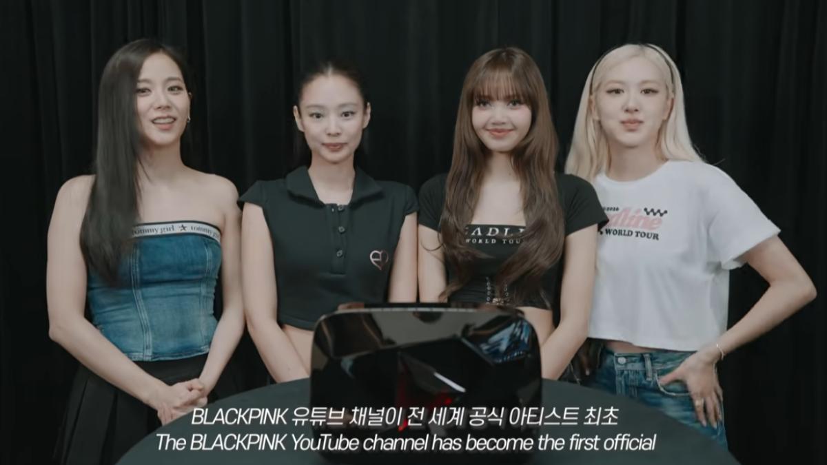 BLACKPINK拍攝影片感謝粉絲的支持。(圖/翻攝Youtube@BLACKPINK)
