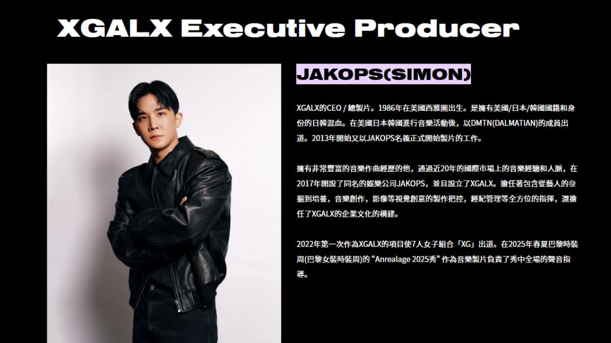 SIMON在XG的官網中表示，自己在2022年推出XG組合。（圖／翻攝XG官網）