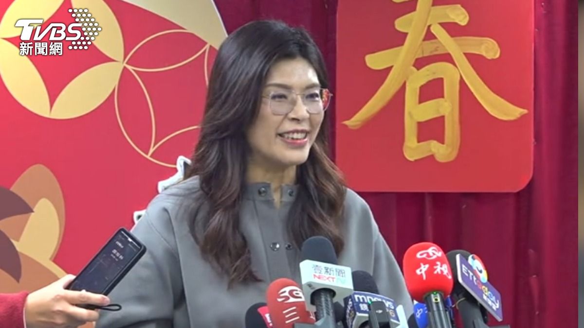 國民黨新春團拜發豪語!鄭麗文喊話大選「全台全壘打」。(圖/TVBS)