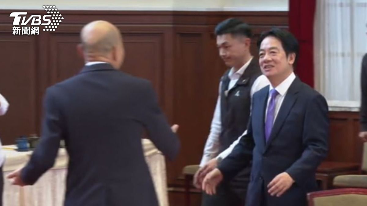 立法院長韓國瑜與總統賴清德。(圖/TVBS)