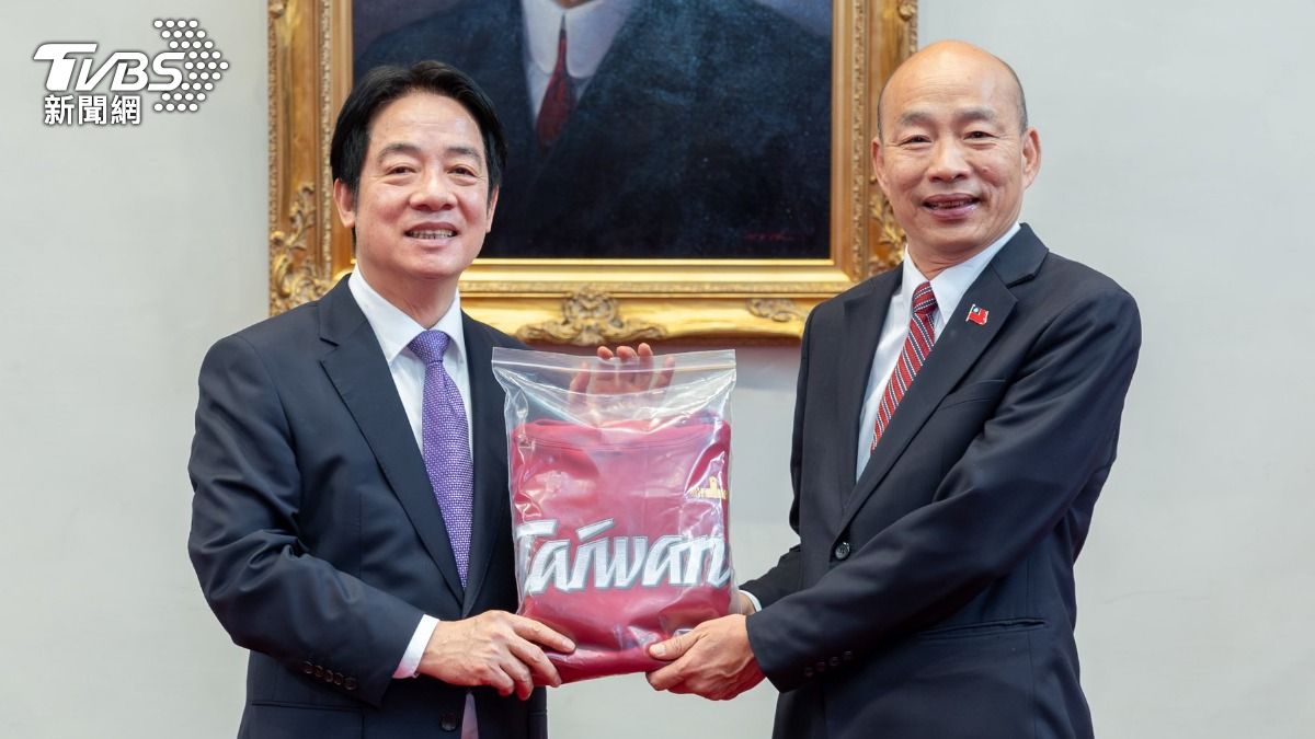 總統賴清德與立法院長韓國瑜。(圖/TVBS)