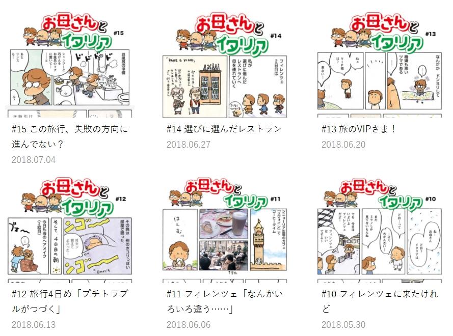 作者目前公開帶「花媽」旅遊義大利的漫畫,頗引發共鳴。(圖/翻攝自keraeiko.com)