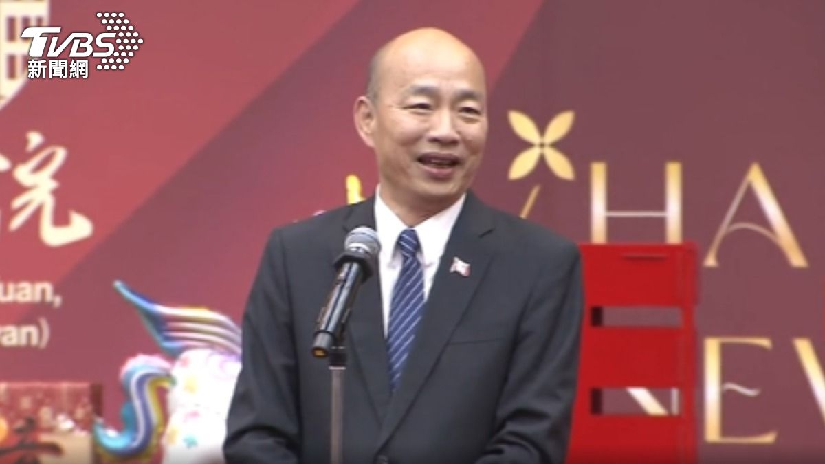 韓國瑜調侃柯建銘「慈眉善目」　笑稱以前都在罵自己。（圖／TVBS）