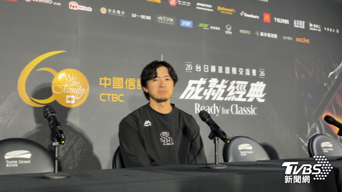 徐若熙的隊友上澤直之,這回造訪台灣也有談到徐若熙。(圖/TVBS)