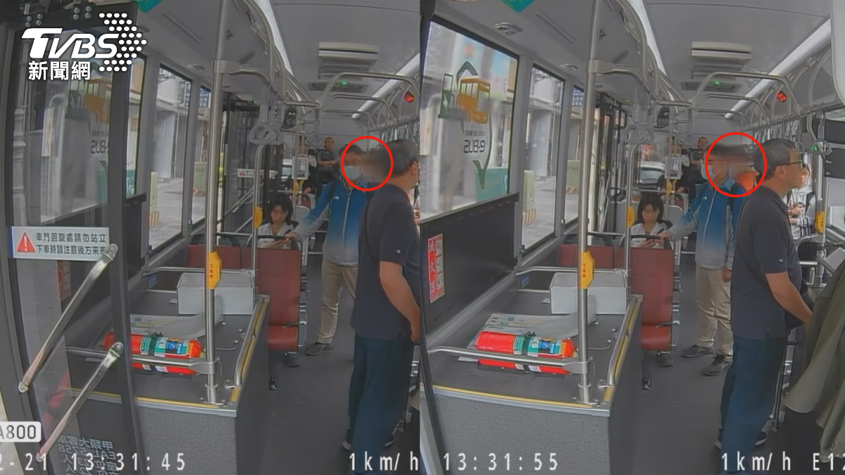 高雄一名公車司機,遇到有乘客按了下車鈴,卻沒下車,乘客說我下站才要下車,再廢話我就投訴你(圖/翻攝爆料公社)