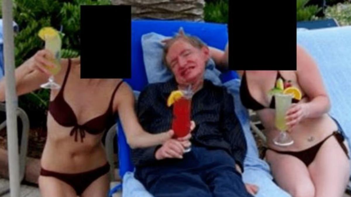 已故知名物理學家霍金（Stephen Hawking）捲入已故「淫魔富商」艾普斯坦（Jeffrey Epstein）檔案。（圖／翻攝 Department of Justice）