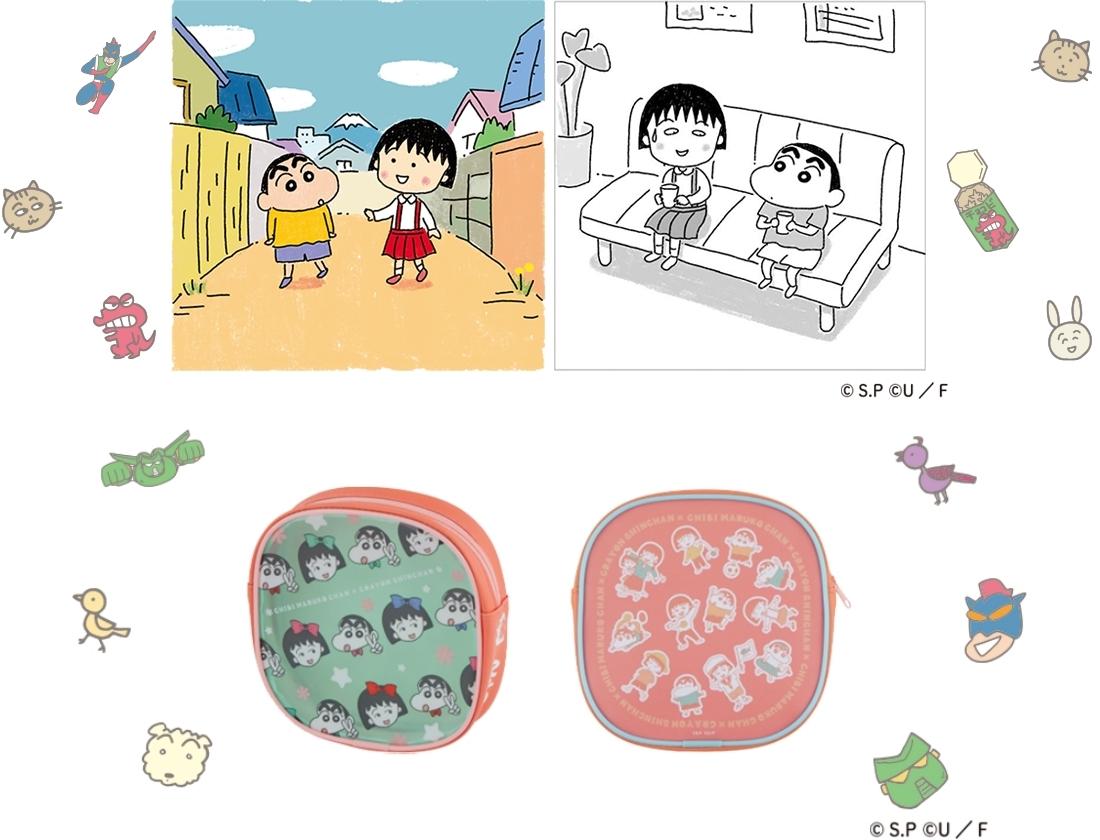 小丸子、小新不只在故事中相遇,還要一起推出商品。(圖/翻攝自chibimaru.tv)
