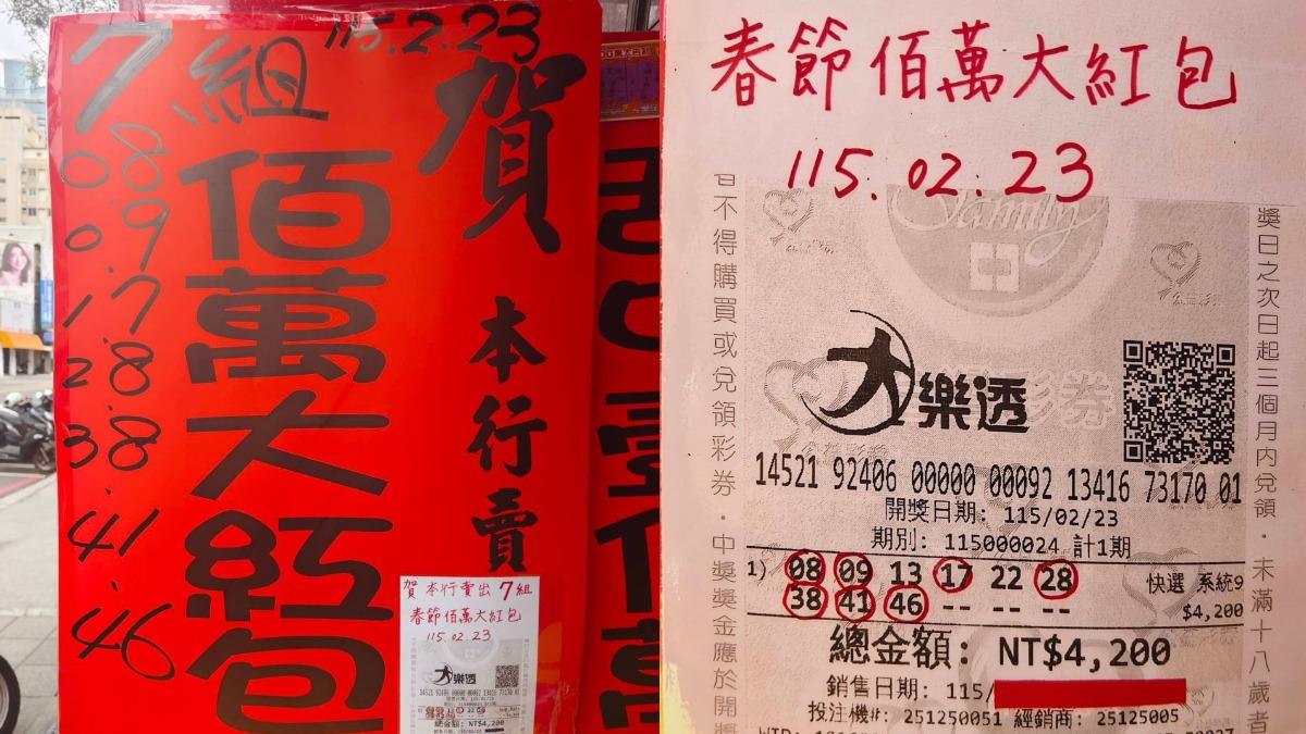 花4200元抱回700萬!高雄男大樂透「九連碰」包牌 連中7組