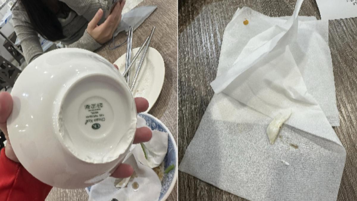 高雄必比登老店「鴨肉珍」出包！肉燥飯混陶瓷碎片　業者道歉了