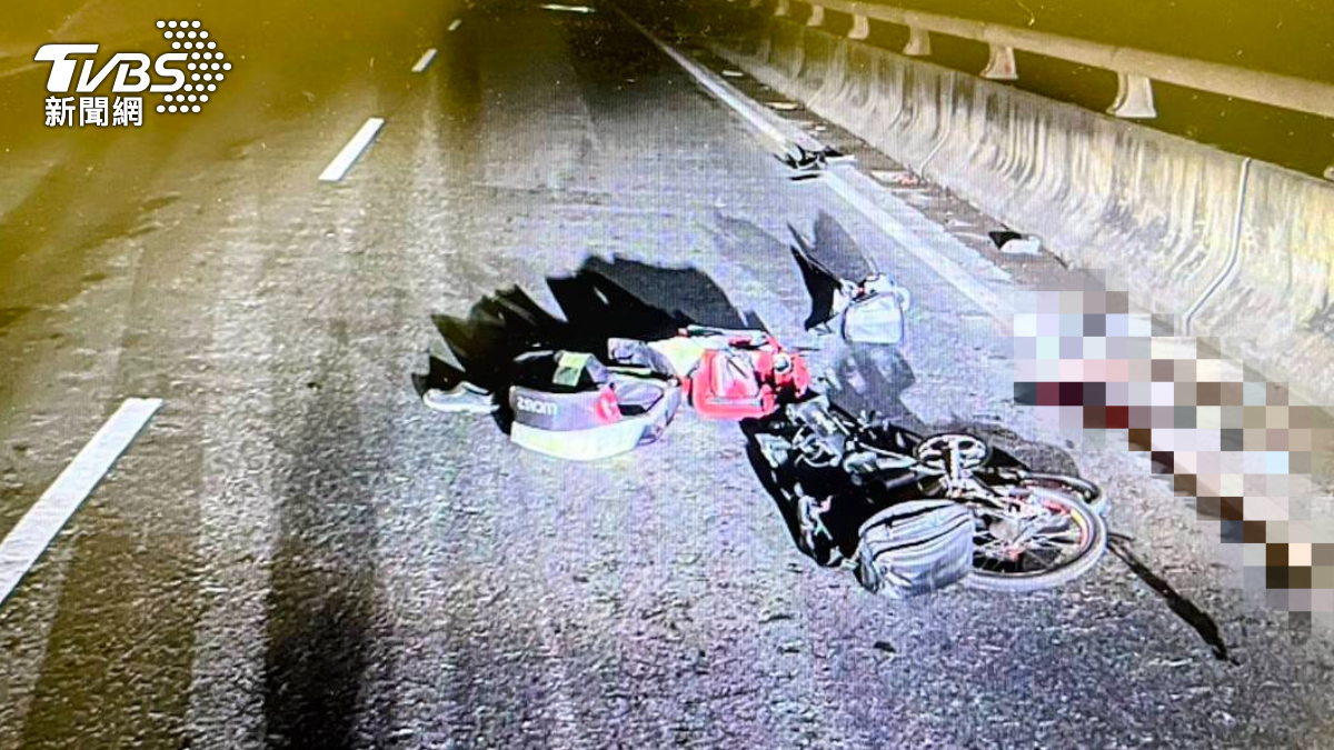 台61線快速道路車禍 82歲單車翁遭撞飛「倒臥血泊」亡