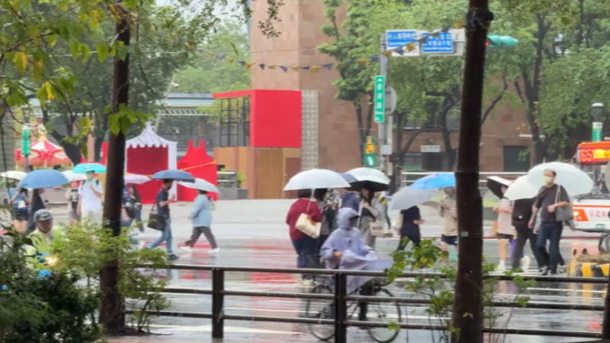 228連假首日受鋒面影響。(圖/TVBS)