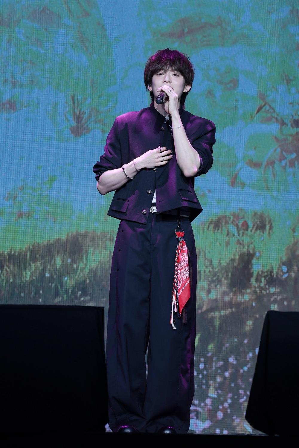 首度在台舉辦個人見面會,岡旻展現出穩健表演實力。(圖/網銀國際影視提供)