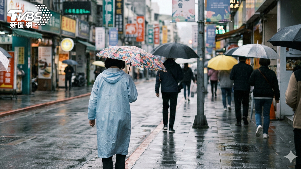 天氣／春雨綿綿全台濕涼！元宵節防雷雨　濕冷天氣持續到下週五