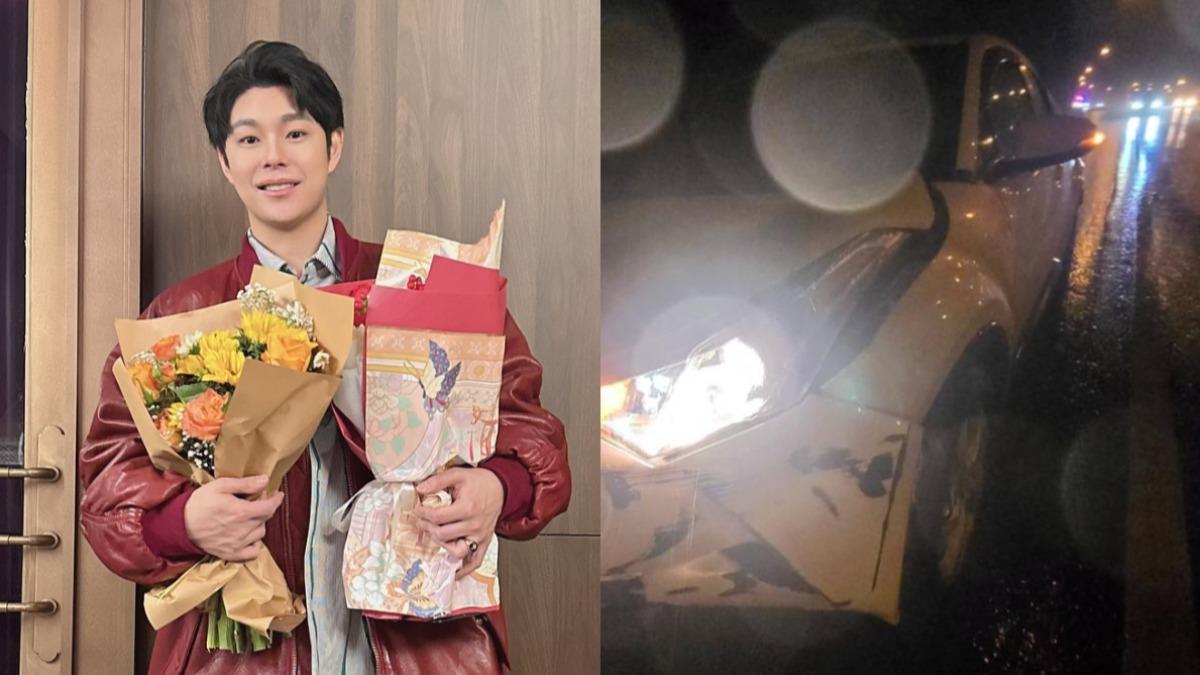 男歌手國道出車禍!打滑轉3圈自撞傷勢曝 爆「早就夢到」狂念阿彌陀佛