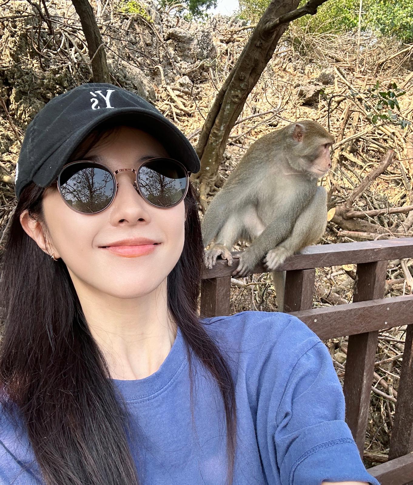 邵雨薇表示非常喜歡猴子。(圖/Disney+提供)